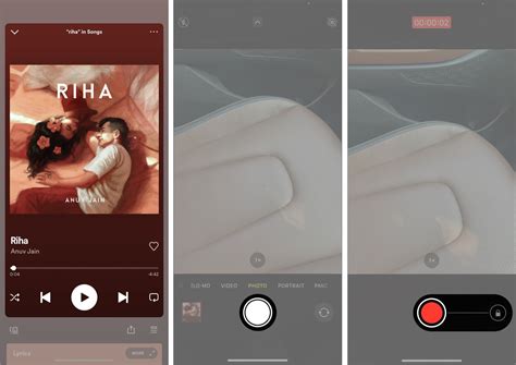 can you play music while recording video on iPhone?