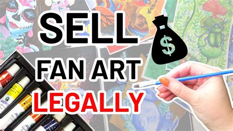 how to sell fan art legally