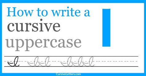 how to write i in cursive